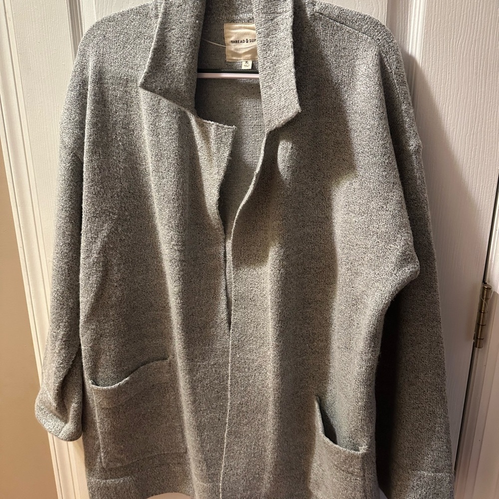 Thread & Supply Gray Women's Sweater Jacket
